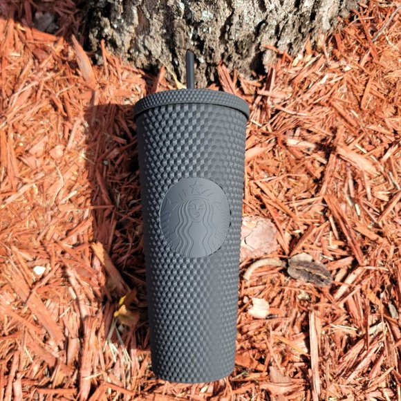 Starbucks Matte Black Studded Tumbler Soft Touch New Release 2021 Cup Limited - Picture 3 of 16